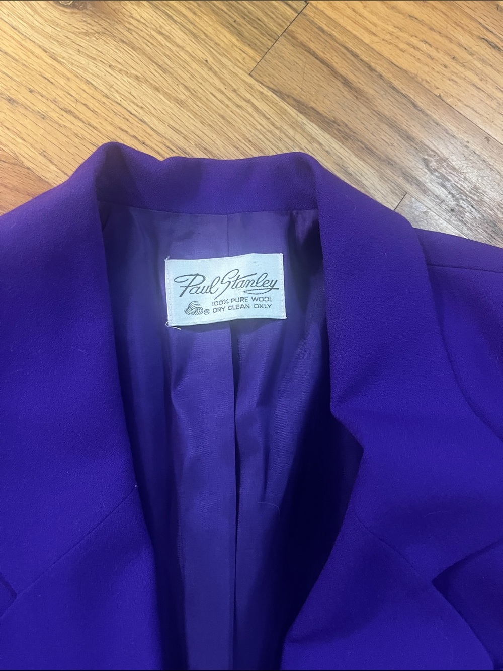 Vintage Women’s Paul Stanley Purple Wool Blazer